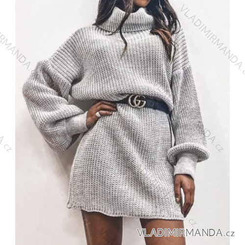 Women's Elegant Long Sleeve Dress (S/M ONE SIZE) ITALIAN FASHION IMPBB23B20866