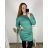 Šaty svetrové dlouhý rukáv dámské nadrozměr (XL/2XL/3XL ONE SIZE) ITALSKÁ MÓDA IM423ANTONIE