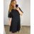 Women's Long Knitted Turtleneck Short Sleeve Dress (S/M ONE SIZE) ITALIAN FASHION IMM22FD51751 Colour   Royal blue Size   XL/2XL