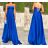 Women's Long Summer Elegant Strapless Dress (S/M ONE SIZE) ITALIAN FASHION IMPBB23B23687