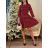 Women's Elegant Long Sleeve Dress (S/M ONE SIZE) ITALIAN FASHION IMM23M56723