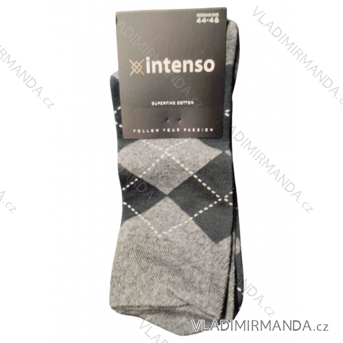 Men's Merry Bring Me Wine Socks (39-41/44-46) POLISH FASHION DPP23020 44-46 grey