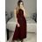 Sexy mini strapless dress for women (S / M ONE SIZE) ITALIAN FASHION IMM22922 S/M red