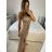Women's Long Chiffon Short Sleeve Dress (S/M ONE SIZE) ITALIAN FASHION IMWGS231048