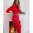 Women's Plus Size Knitted Turtleneck Long Sleeve Dress (L/XL/2XL ONE SIZE) ITALIAN FASHION IM4221085