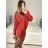 Women's Plus Size Long Sleeve Oversize Dress (XL/2XL/3XL ONE SIZE) ITALIAN FASHION IMC23024