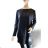 Women's Plus Size Long Sleeve Tunic (XL/2XL/3XL ONE SIZE) ITALIAN FASHION IM423616 L/XL black