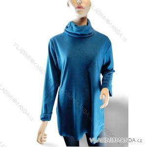 Women's Long Sleeve Turtleneck Warm Sweatshirt (L/XL ONE SIZE) ITALIAN FASHION IM723080