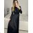 Women's Long Elegant Long Sleeve Dress (S/M ONE SIZE) ITALIAN FASHION IMPGM2316482 -   silver
 -   S / M