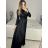 Women's Long Elegant Long Sleeve Dress (S/M ONE SIZE) ITALIAN FASHION IMPGM2316482 -   silver
 -   S / M