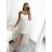 Elegant formal dress with straps for women (S / M ONE SIZE) ITALIAN FASHION IM321576 Colour   red Size   S/M