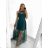 Elegant formal dress with straps for women (S / M ONE SIZE) ITALIAN FASHION IM321576 Colour   red Size   S/M