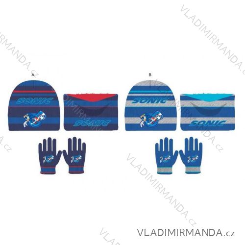 Set of winter finger mickey mouse hat and gloves for children and boys (ONE SIZE) SETINO HW4074