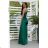 Women's Strapless Long Satin Party Dress (34-42) POLISH FASHION PMLEL24NATHALIE dark green 40