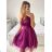 Women's Strapless Short Party Dress (S/M ONE SIZE) ITALIAN FASHION IMPSH23C662 dark green S / M