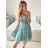 Women's Strapless Short Party Dress (S/M ONE SIZE) ITALIAN FASHION IMPSH23C662 dark green S / M