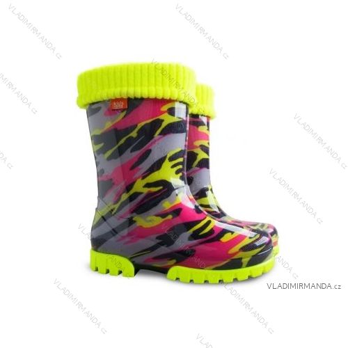 Rubber Boots Insulated Reflective Children and Adolescent (28-35) DEMAR TWISTER LUX FLUO E / 1
