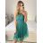 Women's strapless lace party dress (S/M ONE SIZE) ITALIAN FASHION IMC23349/DR old pink S/M