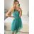 Women's strapless lace party dress (S/M ONE SIZE) ITALIAN FASHION IMC23349/DR old pink S/M