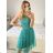 Women's strapless lace party dress (S/M ONE SIZE) ITALIAN FASHION IMC23349/DR old pink S/M