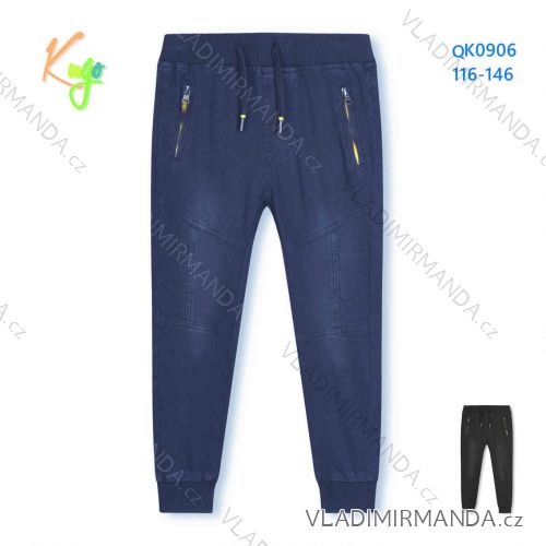 Outdoor cotton children's pants for boys (116-146) KUGO TM8260K