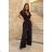 Women's Plus Size (42-46) Long Elegant Party Sleeveless Dress POLISH FASHION PMLBC23265-10 - Colour   black - Size   40