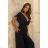 Women's Plus Size (42-46) Long Elegant Party Sleeveless Dress POLISH FASHION PMLBC23265-10 - Colour   black - Size   40