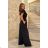 Women's Plus Size (42-46) Long Elegant Party Sleeveless Dress POLISH FASHION PMLBC23265-10 - Colour   black - Size   40