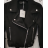 Women's Short Leather Long Sleeve Jacket (S/M ONE SIZE) ITALIAN FASHION IMPLI2416063