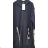 Women's Long Sleeve Oversized Zip Up Hooded Sweatshirt Coat (S/M/L ONE SIZE) ITALIAN FASHION IMPLI2430871