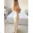 Elegant formal dress with straps for women (S / M ONE SIZE) ITALIAN FASHION IM321576 -   růžová fuchsiová -   S/M/L