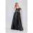 Long Elegant Party Carmen Dress Women Plus Size (42-48) FRENCH FASHION FMPEL23PATRICIAQS -   black -   42