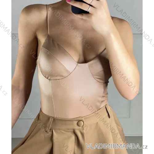 Body na ramínka dámský (S/M ONE SIZE) ITALSKÁ MÓDA IMPBB24A12186