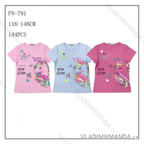 Girls' Youth Short Sleeve T-Shirt (116-146) SEZON JS-7018