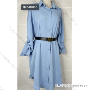 Long Shirt Dress With Belt Summer Sleeveless Ladies (S/M ONE SIZE) ITALIAN FASHION IMPBB23E9742