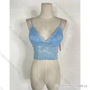 Croptop krajkový na ramínka dámský (S/M ONE SIZE) ITALSKÁ MÓDA IMPBB24O8335