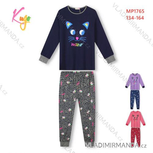 Girls' long pajamas (134-164) KUGO MP1331