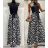 Women's Long Stretch Sleeveless Summer Dress (S / M / L ONE SIZE) ITALIAN FASHION IMWC222492