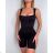 Women's Long Belted Short Sleeve Jumpsuit (S/M ONE SIZE) ITALIAN FASHION IMWC231353