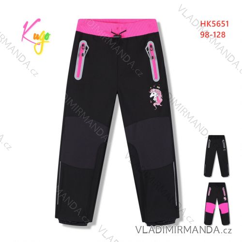 Winter girls' fleece fleece trousers (98-128) KUGO HK2871