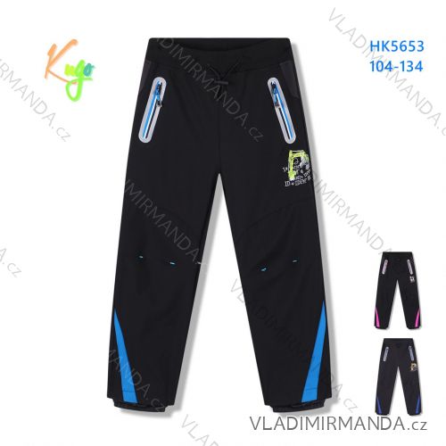 Softshell pants insulated with fleece children's girls and boys(104-134) KUGO HK1803-2