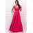 Women's Plus Size (42-46) Long Elegant Party Sleeveless Dress POLISH FASHION PMLBC23265-10 46 růžová starorůžová