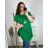 Tunic with pendant short sleeve women's plus size (3XL/4XL ONE SIZE) ITALIAN FASHION IMC23020 3xl / 4xl white