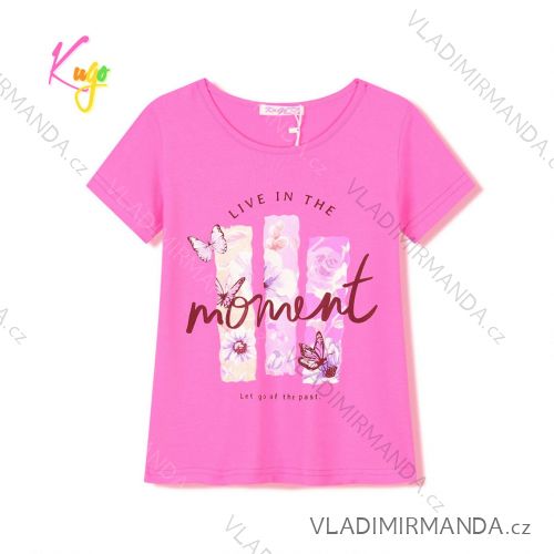 T-shirt short sleeve children's youth girls (116-146) KUGO WT0890