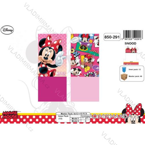 Nákrčník zimní minnie mouse dětský dívčí (one size) SETINO 850-291