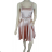 Women's elegant short strapless chiffon dress (S/M ONE SIZE) ITALIAN FASHION IM923ANNA