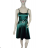 Women's elegant short strapless chiffon dress (S/M ONE SIZE) ITALIAN FASHION IM923ANNA