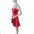 Women's elegant short strapless chiffon dress (S/M ONE SIZE) ITALIAN FASHION IM923ANNA