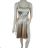 Women's elegant short strapless chiffon dress (S/M ONE SIZE) ITALIAN FASHION IM923ANNA