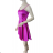 Women's elegant short strapless chiffon dress (S/M ONE SIZE) ITALIAN FASHION IM923ANNA